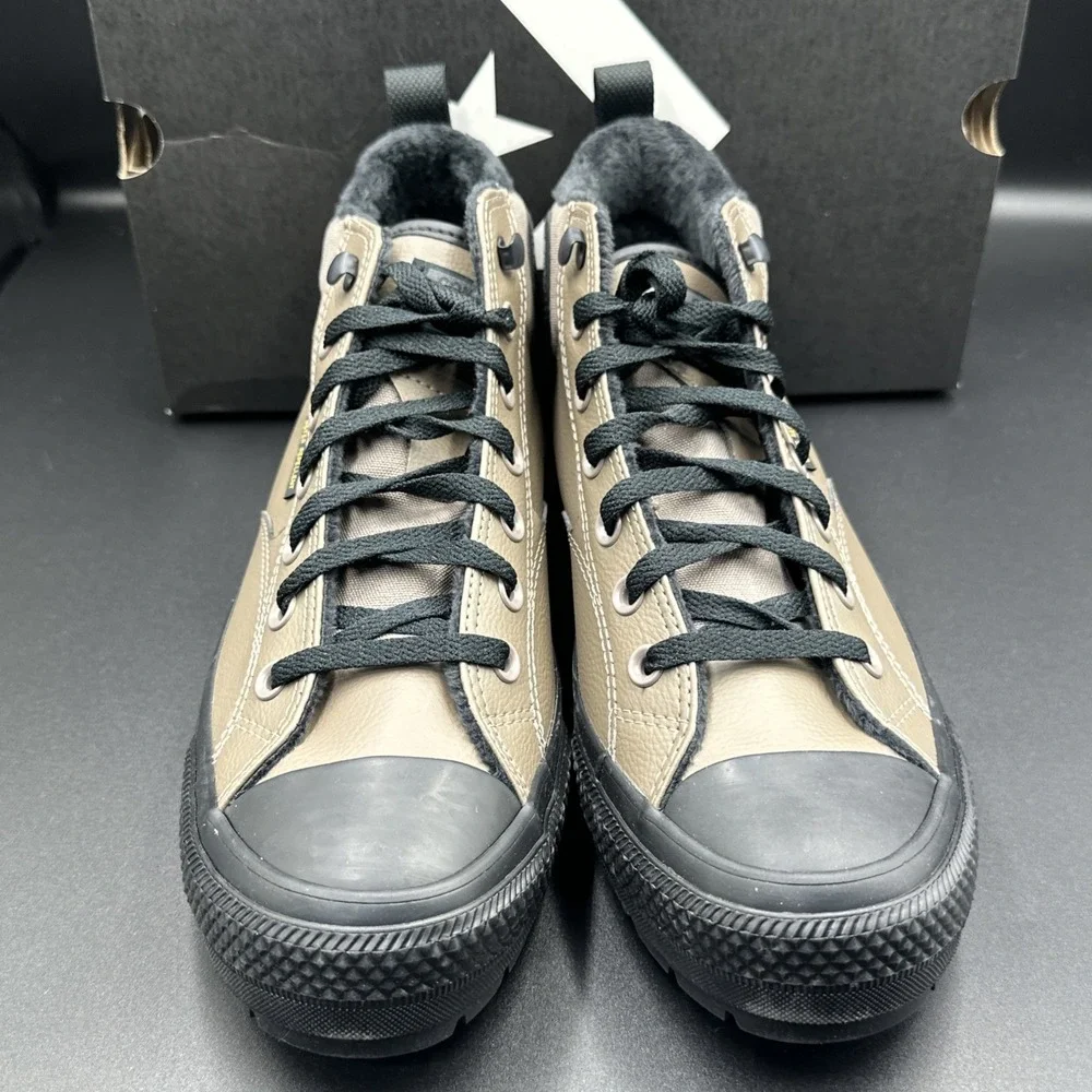 Converse Malden Street Boot‎ Mid Shoes Mens 11.5 Taupe Black Classic A14619C NEW